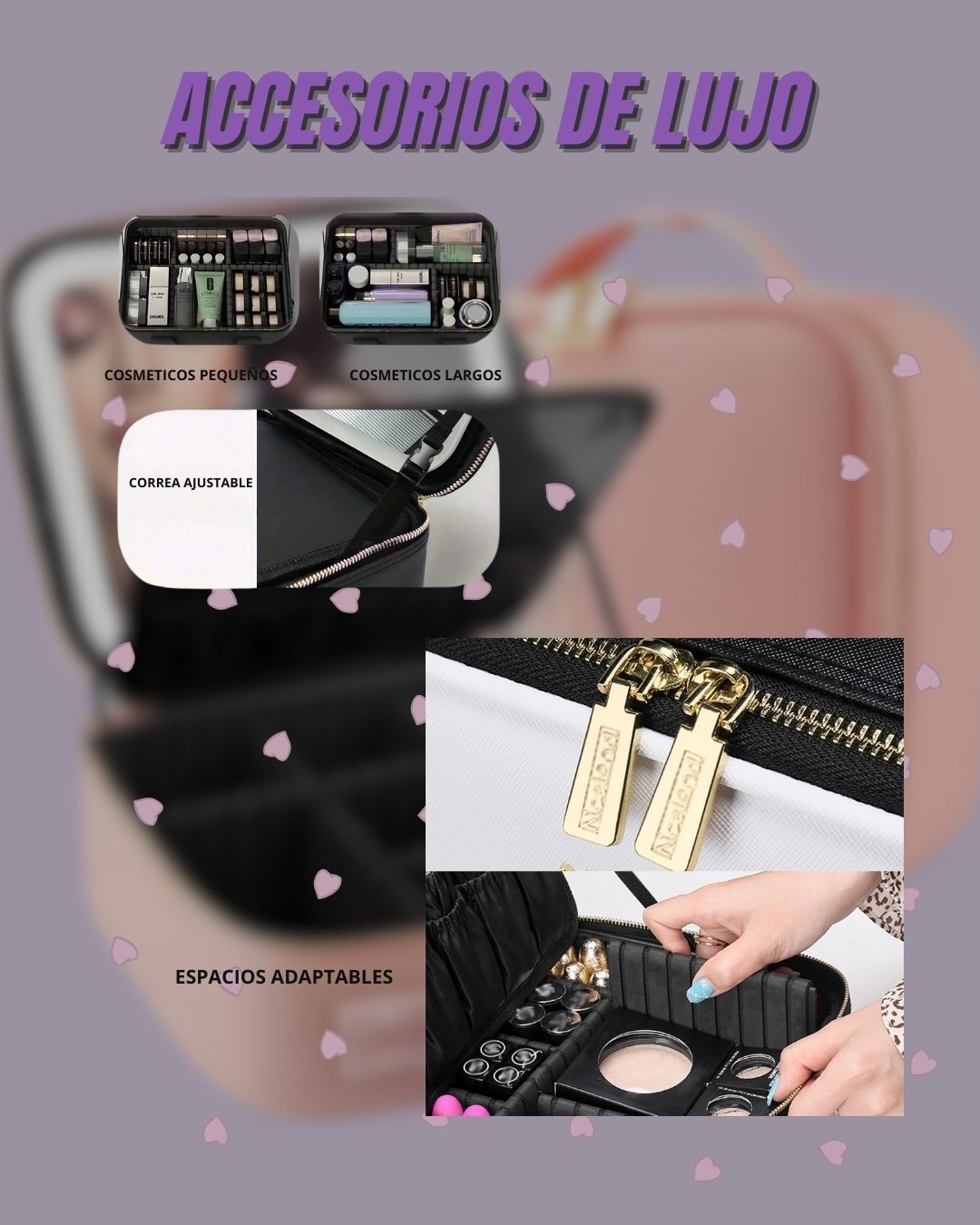 Maletin de Cosmeticos con Luz Led VANITY BAG™!