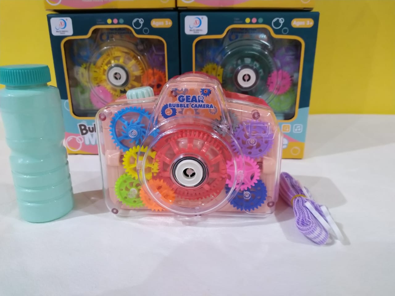 CAMARA DE BURBUJAS MUSICAL Y ENGRANAJES ENVIO GRATIS