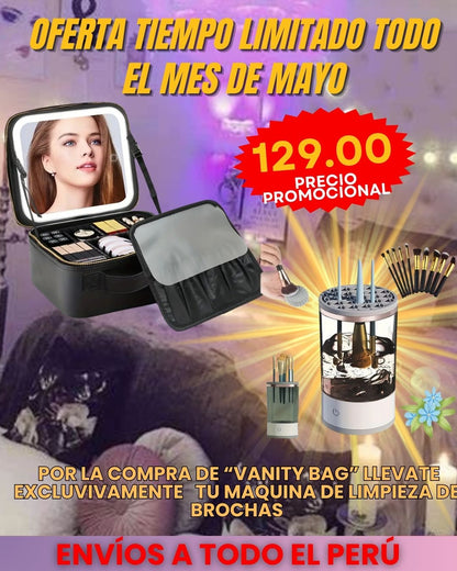 Maletin de Cosmeticos con Luz Led   VANITY BAG™!