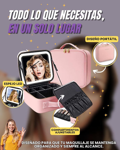 Maletin de Cosmeticos con Luz Led   VANITY BAG™!