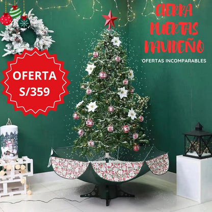 ÁRBOL DE NAVIDAD CON NIEVE ARTIFICIAL Y MÚSICAL 😍✨